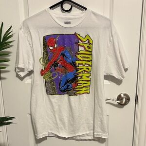 Marvel White Spider-Man Short Sleeve Tee